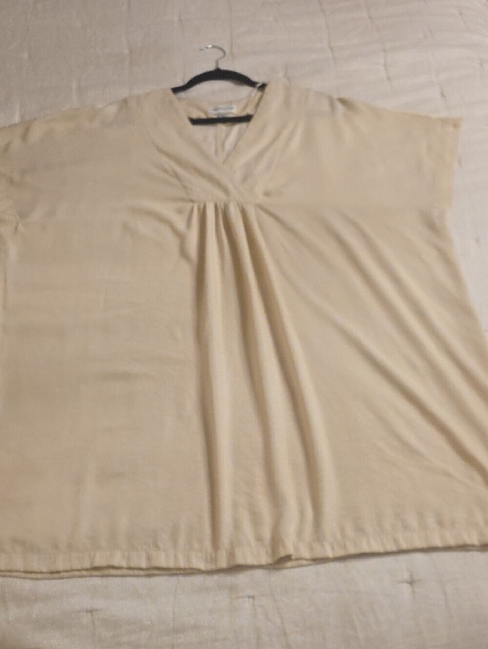 Gibson Latimer Cream V-Neck Tunic Dress Size XXL - Picture 7 of 13